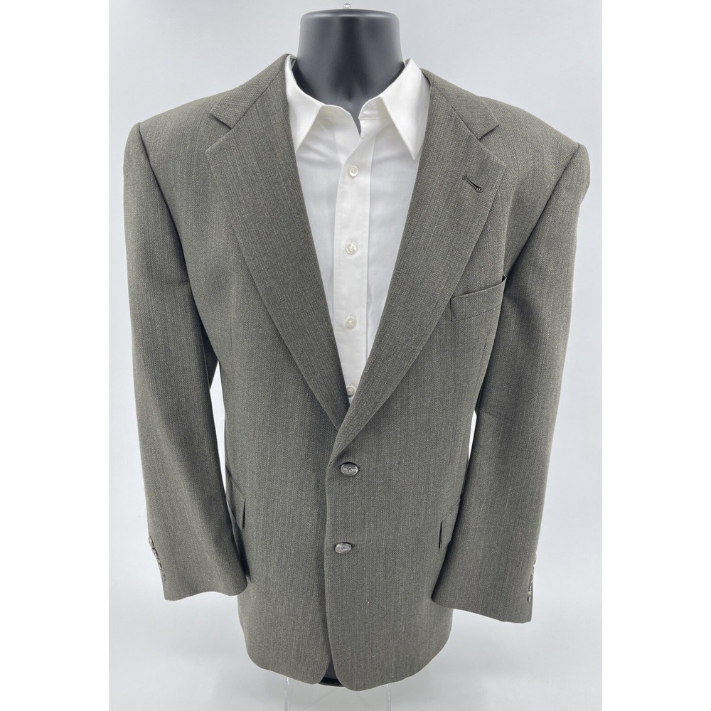 Hart Schaffner Marx Men's 46R Brown Tweed-like‎ Sport Coat Jacket 2 Button